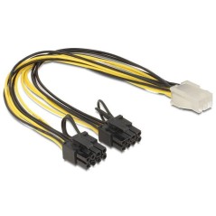 Delock PCI Express Power Cable 6 Pin (83433) - High Quality & Reliable Connectivity